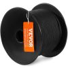 VEVOR Braided Nylon Cord, 3/16 inch by 250 feet, 32-Strand Design, 720 LBS Tensile Strength, Multi-Purpose Black Rope for Outdoor, Tree Work, Hiking