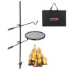 VEVOR Swivel Campfire Grill, Fire Pit Grill Grate over Fire Pits, Heavy Duty Steel Grill Grates, 360° Adjustable Open Fire Outdoor Cooking Equipment