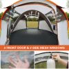 4-6 Persons White Light Orange Pop-Up Boat Tent