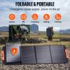 VEVOR Portable Monocrystalline Solar Panel, Monocrystallin120W Foldable e ETFE Solar Charger, 23% Efficiency Solar Panel with Type C, DC 18V