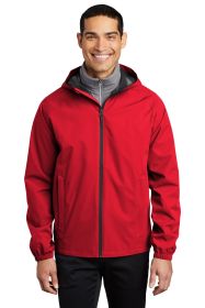 Port Authority Essential Rain Jacket J407 (Color: Deep Red, size: M)