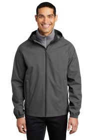 Port Authority Essential Rain Jacket J407 (Color: Graphite, size: S)